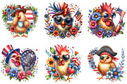 Crazy Chicken Sublimation Clipart, an Illustration by DreamArtGraphic (Thumbnail 3 of 4)