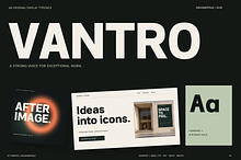 VANTRO — Sans Serif Display Font