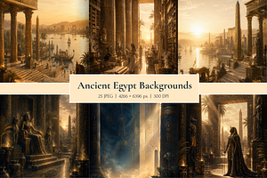 Ancient Egypt Backgrounds, a Background Graphic by MarisoArt