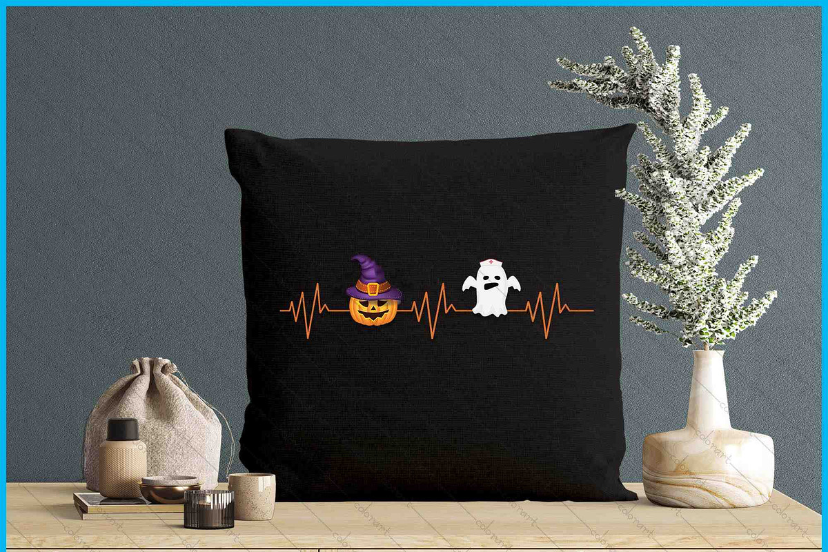 Halloween Nurse Heartbeat SVG, an Object Graphic by Creativeusart (Photo 3 of 3)
