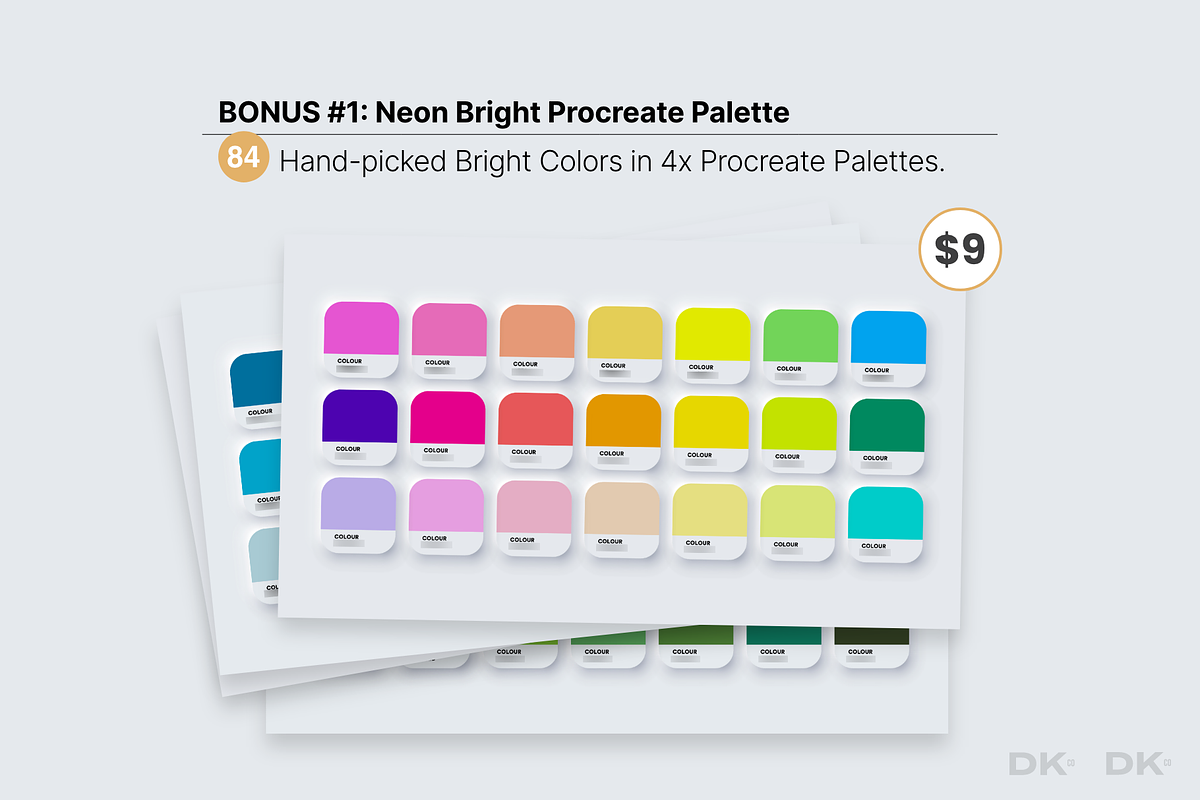 Cheerful Boho Colour Palette Kit, a Palette Add-On by Designer's Kit Co (Photo 5 of 10)
