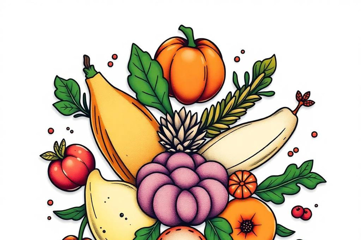 39 Vector Healthy Food Ingredients, an Object Graphic by adenpinkstore (Photo 5 of 16)