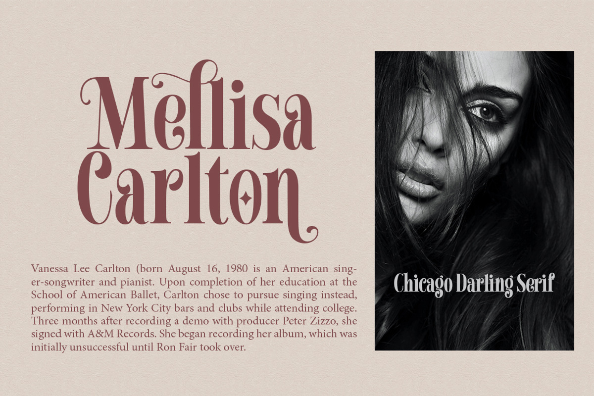Chicago Darling Serif, a Serif Font by Gatype (Photo 5 of 10)