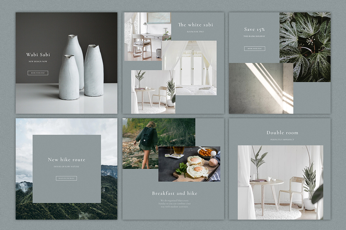 Wabi Sabi - social media pack, a Social Media Template by Mukuko Studio (Photo 4 of 6)