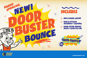 Doorbuster Bounce Sign Painter Font