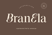 Branela Experiemental Serif font, a Serif Font by RantautypeStudio (Thumbnail 1 of 15)