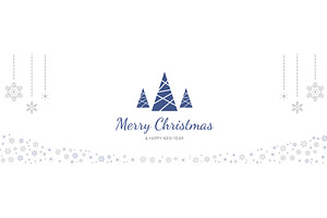 Merry Christmas Minimal Banner, a Templates & Theme by alexdndz