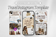 Travel Instagram Template, a Social Media Template by ZenSocialDesigns (Thumbnail 1 of 9)