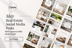 May Real Estate Posts with Captions