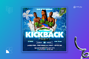 Blue Kickback Flyer Canva Template, a Flyer Template by PeetalyStudioDesigns (Thumbnail 4 of 5)