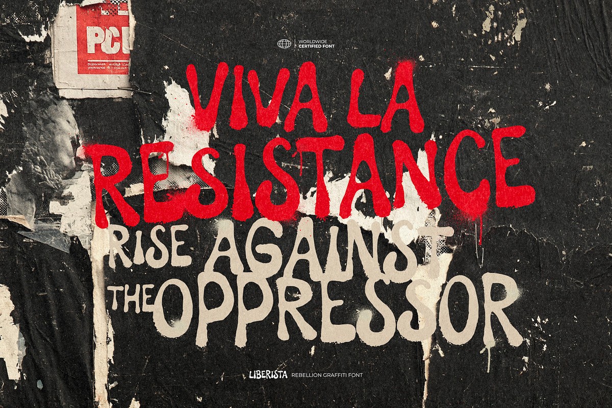 Liberista - Rebellion Graffiti Font, a Symbol Font by ikiiko (Photo 3 of 7)