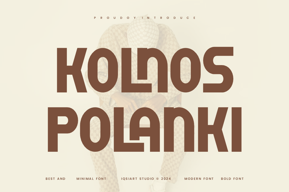 Kolnos Polanki - Modern Sans Font, a Sans Serif Font by Iqsiart Studio (Photo 1 of 8)