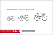 Minimal bike icons, an Outline Icon by Picture Window (Thumbnail 4 of 5)