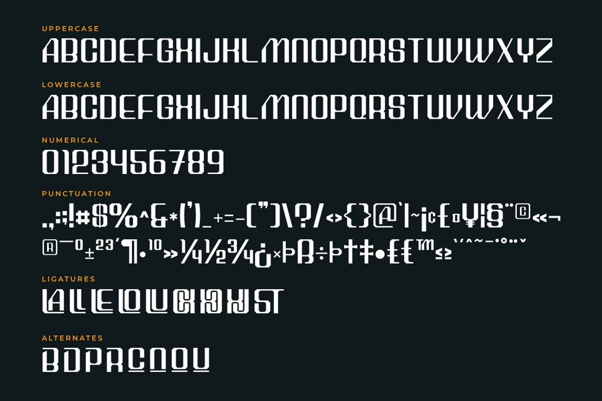 Vacom – Geometric Technology Display, a Sans Serif Font by Artiveko (Photo 2 of 8)