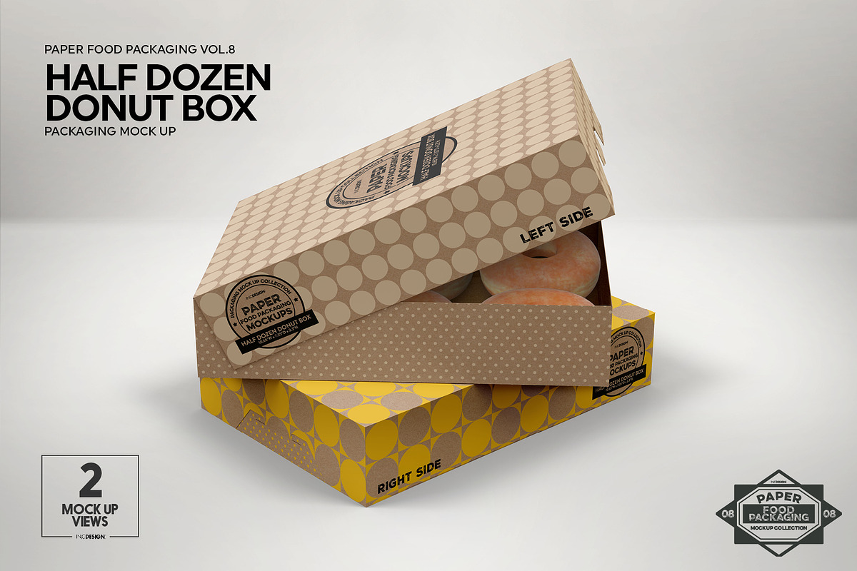 VOL.8 Food Box Packaging Mockups, a Cups & Container Mockup by INCDesign (Photo 18 of 27)