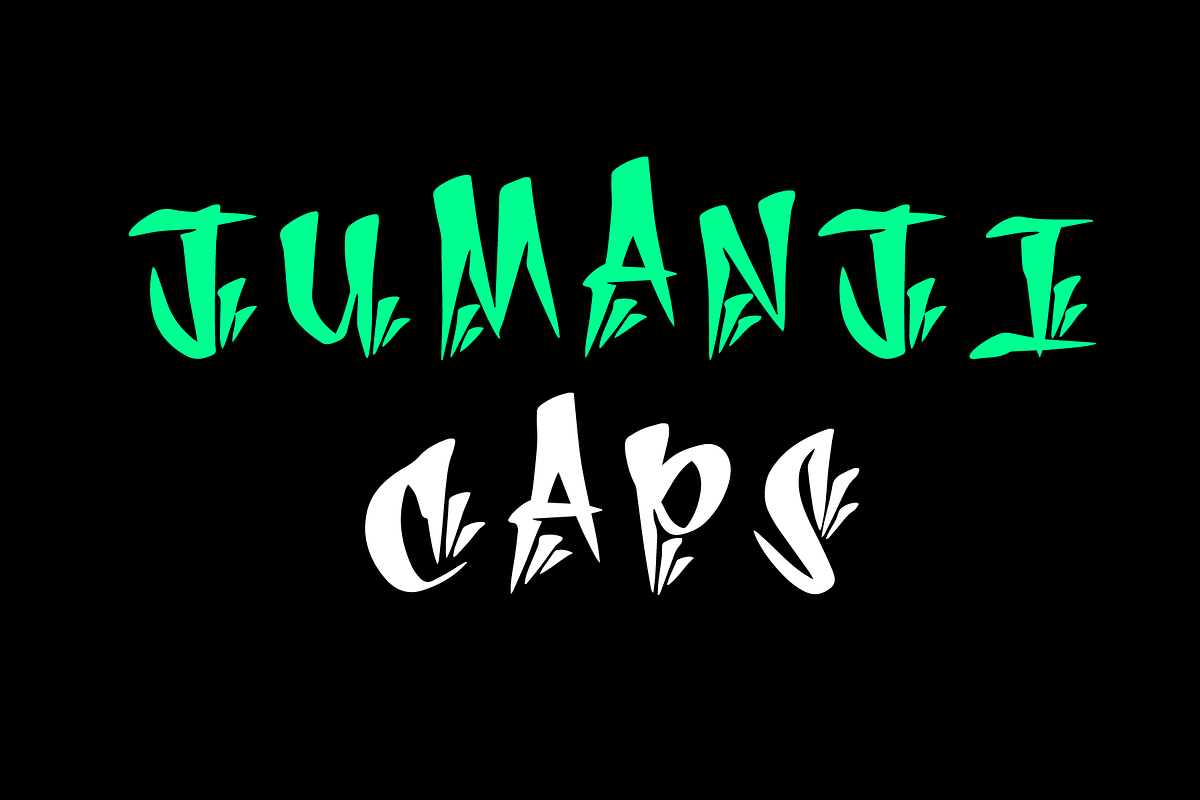 JUMANJI CAPS, a Handwritten Font by Beau Hopps Design (Photo 1 of 4)