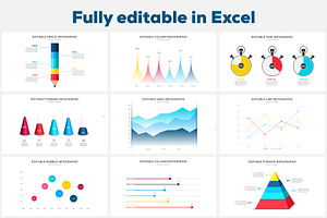 Excel Charts PowerPoint Infographic