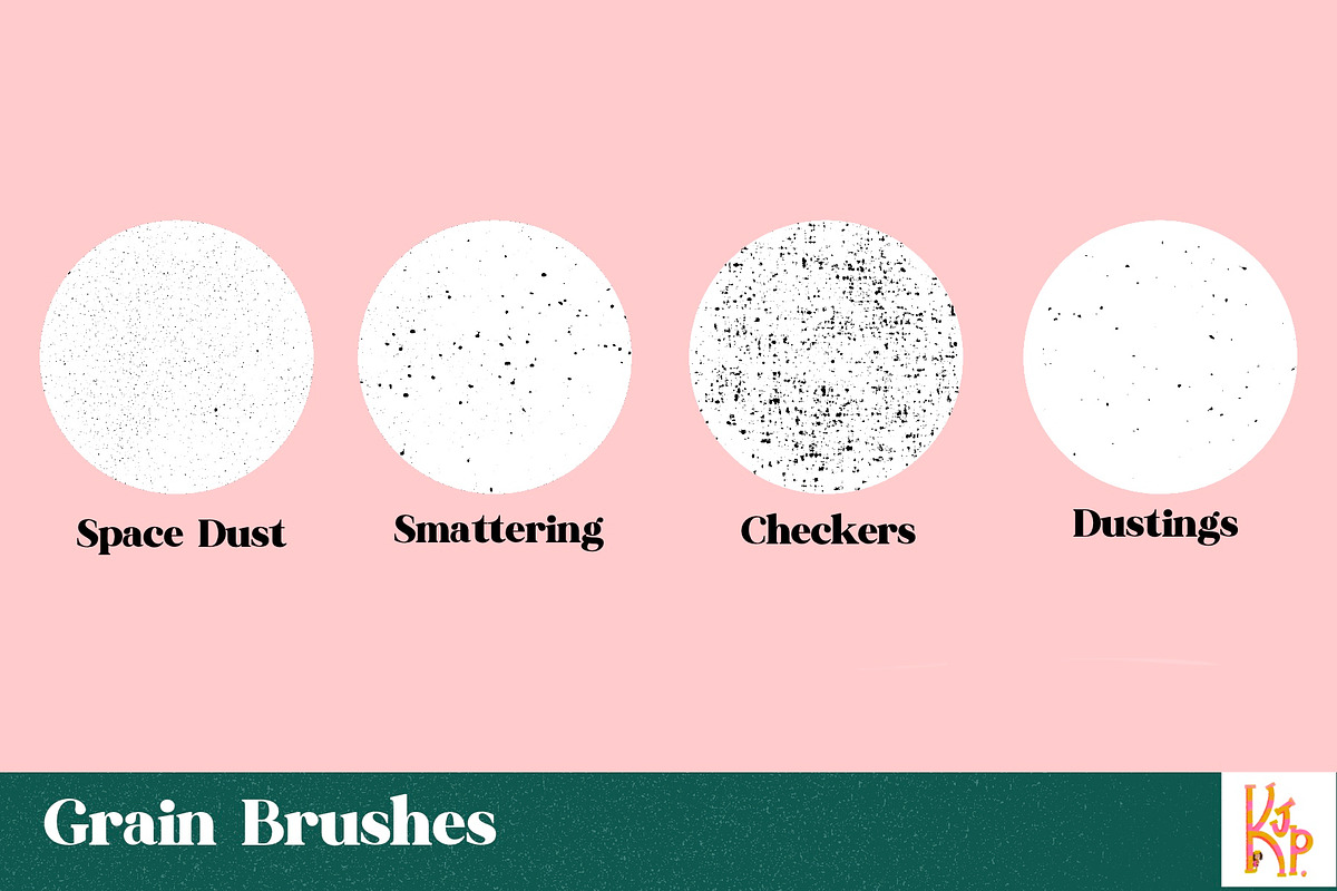 Grainy Procreate Texture Brushes, a Brush Add-On by KJP Designs (Photo 4 of 9)