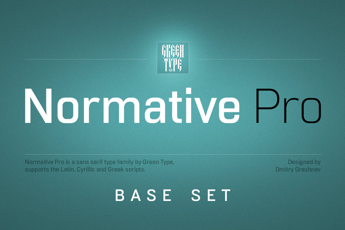 Normative Pro - 4 fonts