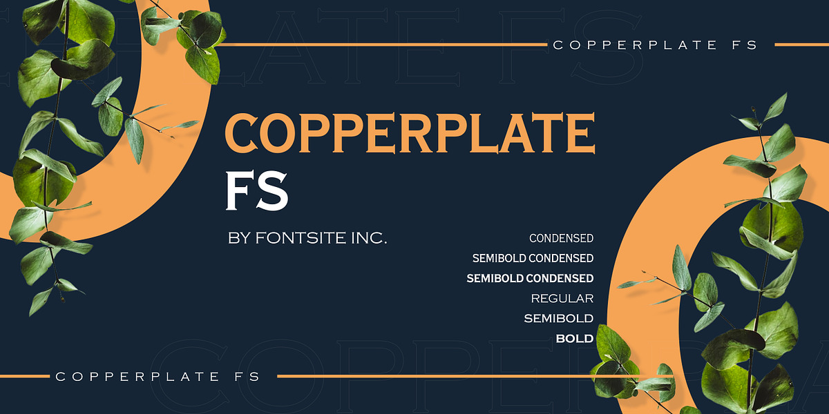 Copperplate FS, a Serif Font by FontSite Inc. (Photo 1 of 2)