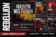 Rebellion - Music Flyer Templates, a Flyer Template by Inviline.co (Thumbnail 1 of 7)