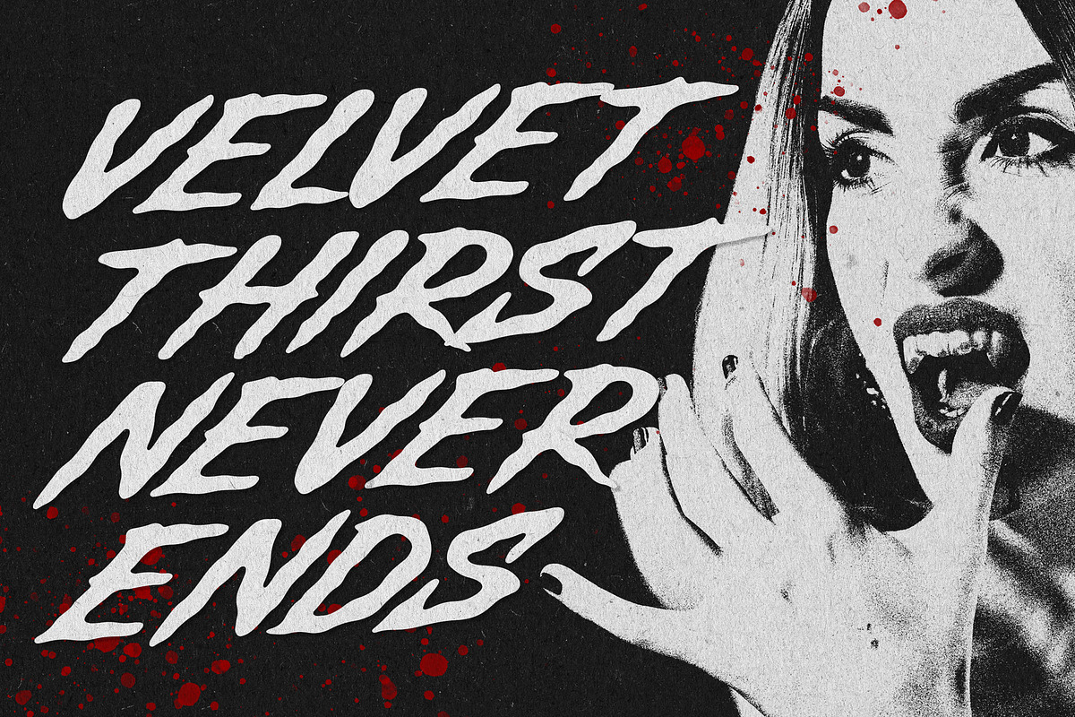 Death Strike – Aggressive Brush Font, a Blackletter Font by Blankids Studio (Photo 10 of 10)