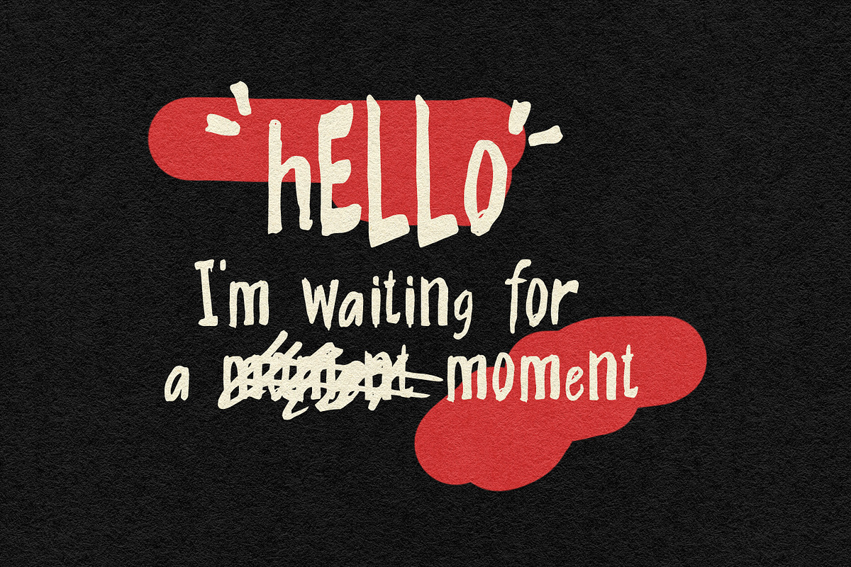 Awascoh Handmade Handwritten Scrawl, a Handwritten Font by Maulana Creative (Photo 2 of 7)