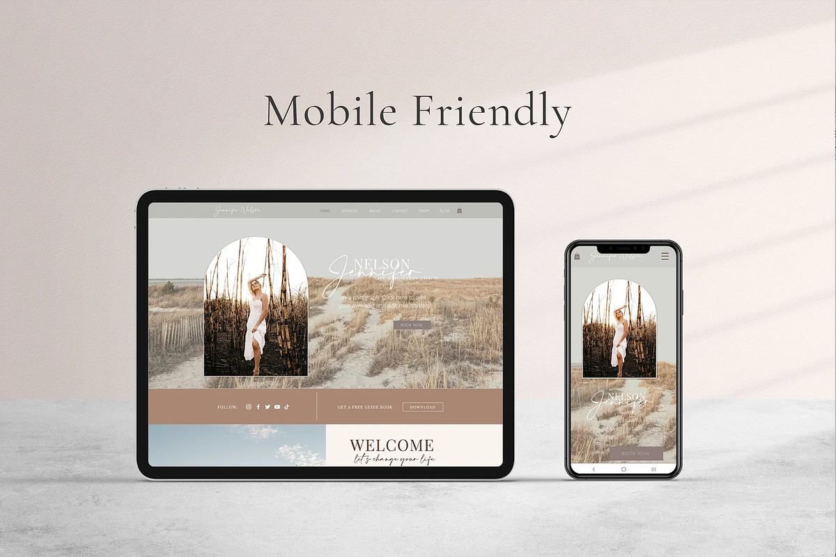 Wix Website Template - Girl Boss, a Wix Template by pinesandpearls (Photo 4 of 9)
