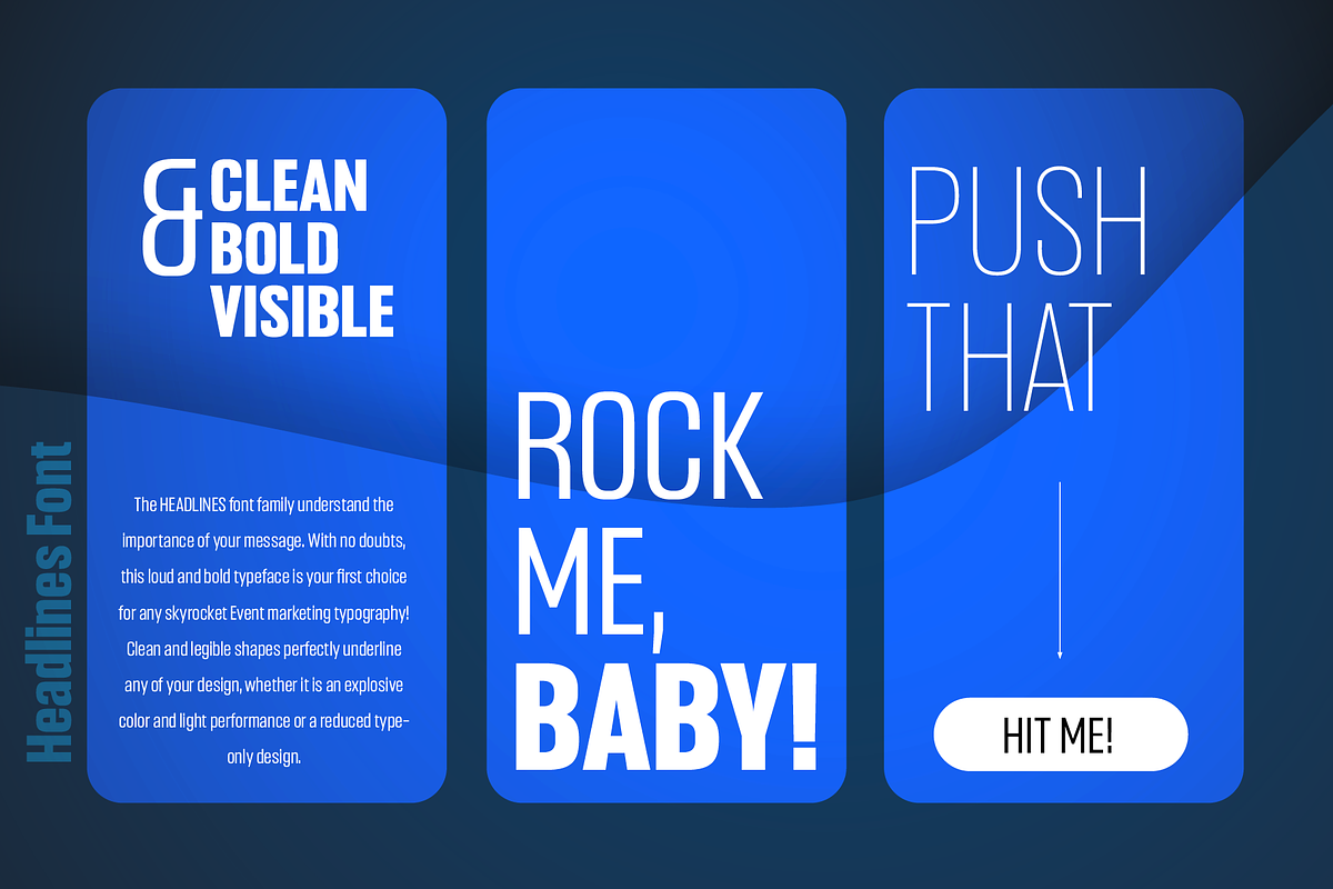 Headlines Font Family, a Sans Serif Font by TypeThis!Studio (Photo 8 of 11)