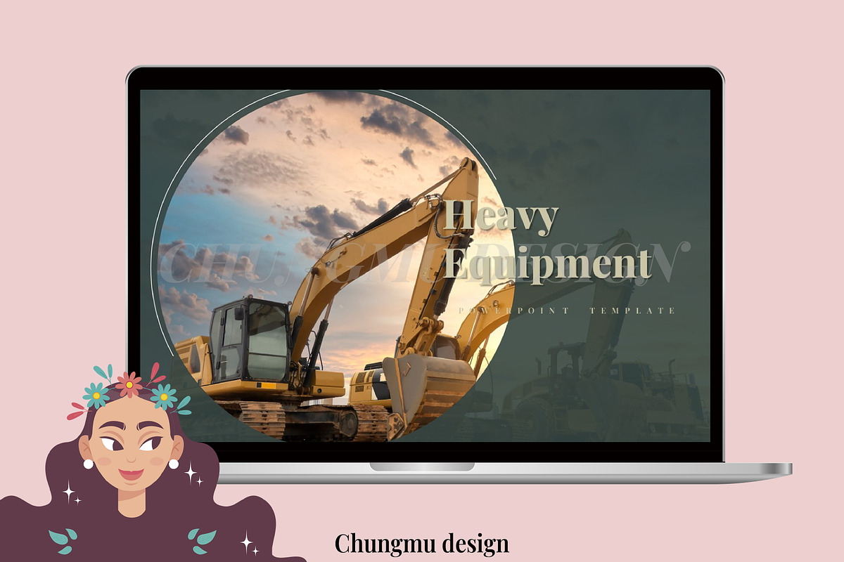 Heavy equipment ppt template, a Presentation Template by chungmudesign