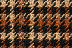 Seamless pattern houndstooth pattern fabric showing woven wool t, a Pattern Graphic by Studio ANNA