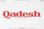Qadesh - Serif font family, a Serif Font by Artistic & Unique (Thumbnail 1 of 15)