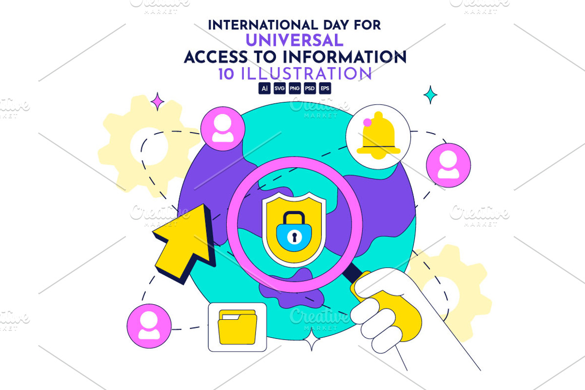 10 Access to Information, a Technology Illustration by denayunebgt (Photo 1 of 4)