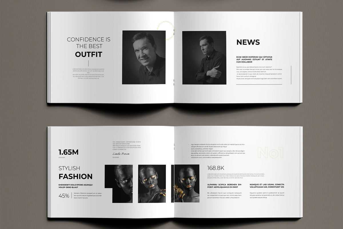 Creative Fashion Portfolio Design, a Brochure Template by ContestDesign (Photo 3 of 5)