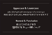 Grid Hunter Pixel Font, a Sans Serif Font by JNJ Studio (Thumbnail 8 of 10)