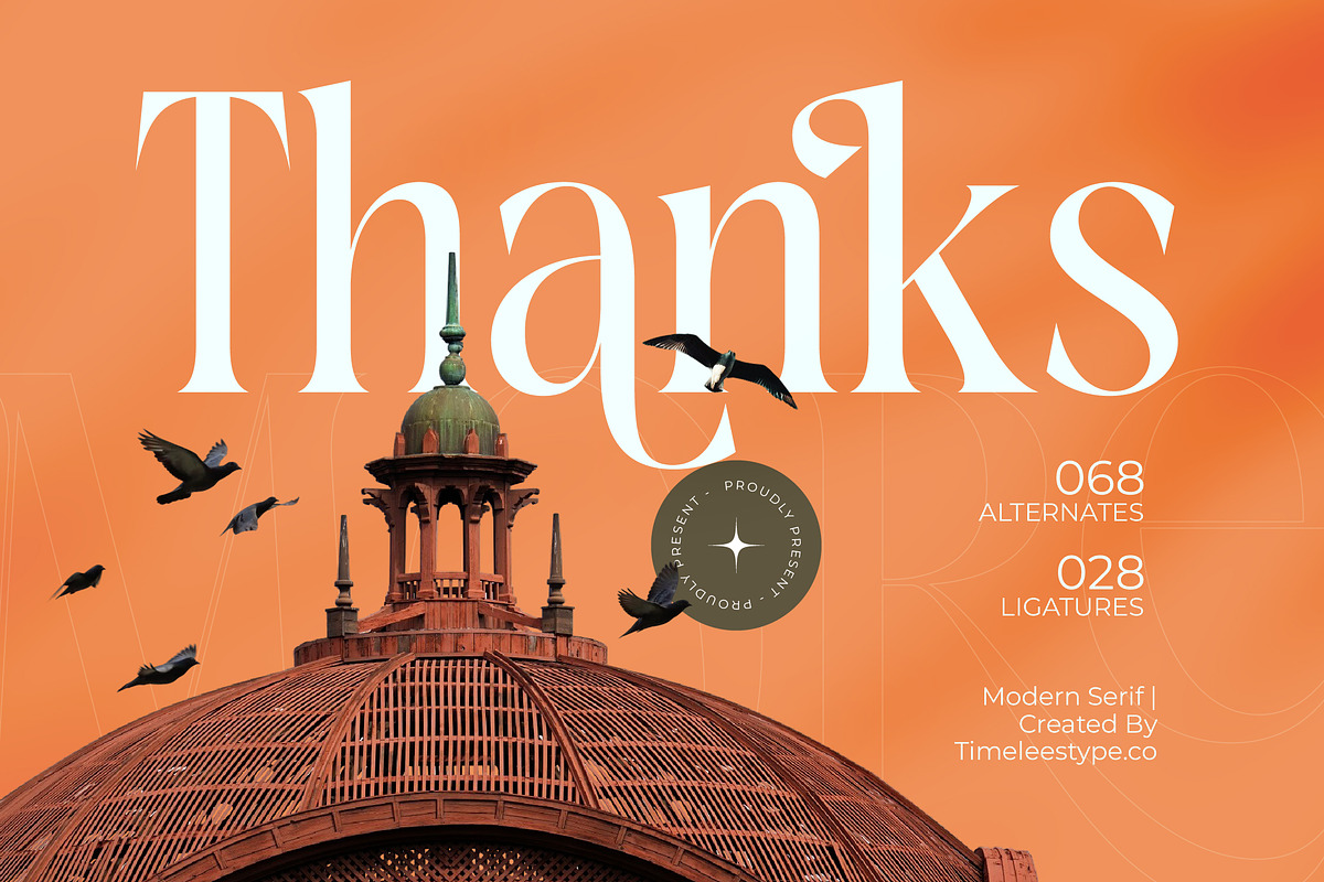Blamore Modern Serif Display, a Serif Font by timelesstype.co (Photo 20 of 20)