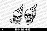 Festive skull mascot, a Person Illustration by Vectorhight (Thumbnail 2 of 3)