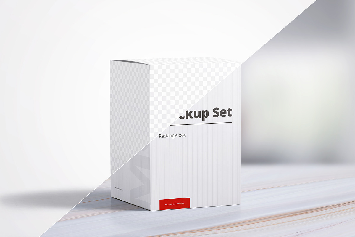 Box Mockup Set 01: Rectangle, a Packaging Mockup by WebAndCat (Photo 3 of 12)