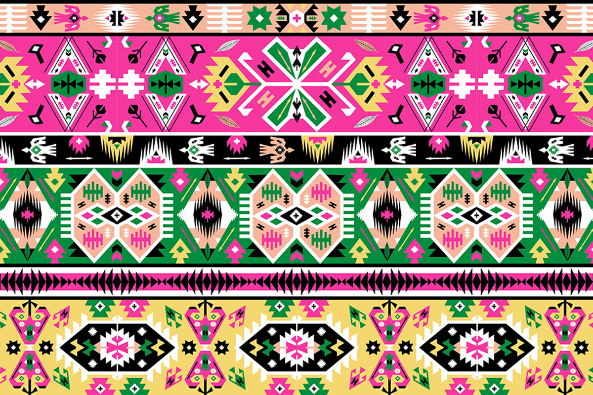 Collection Bright Aztec Patterns, a Pattern Graphic by tomuato (Photo 2 of 4)