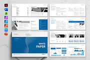 Business White Paper Landscape, a Brochure Template by DesignCrest (Thumbnail 1 of 13)