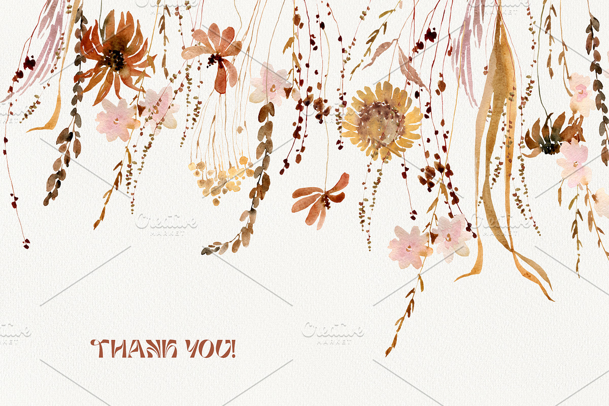 Watercolor Wildflowers Collection, a Decorative Illustration by TanyaOak (Photo 12 of 12)