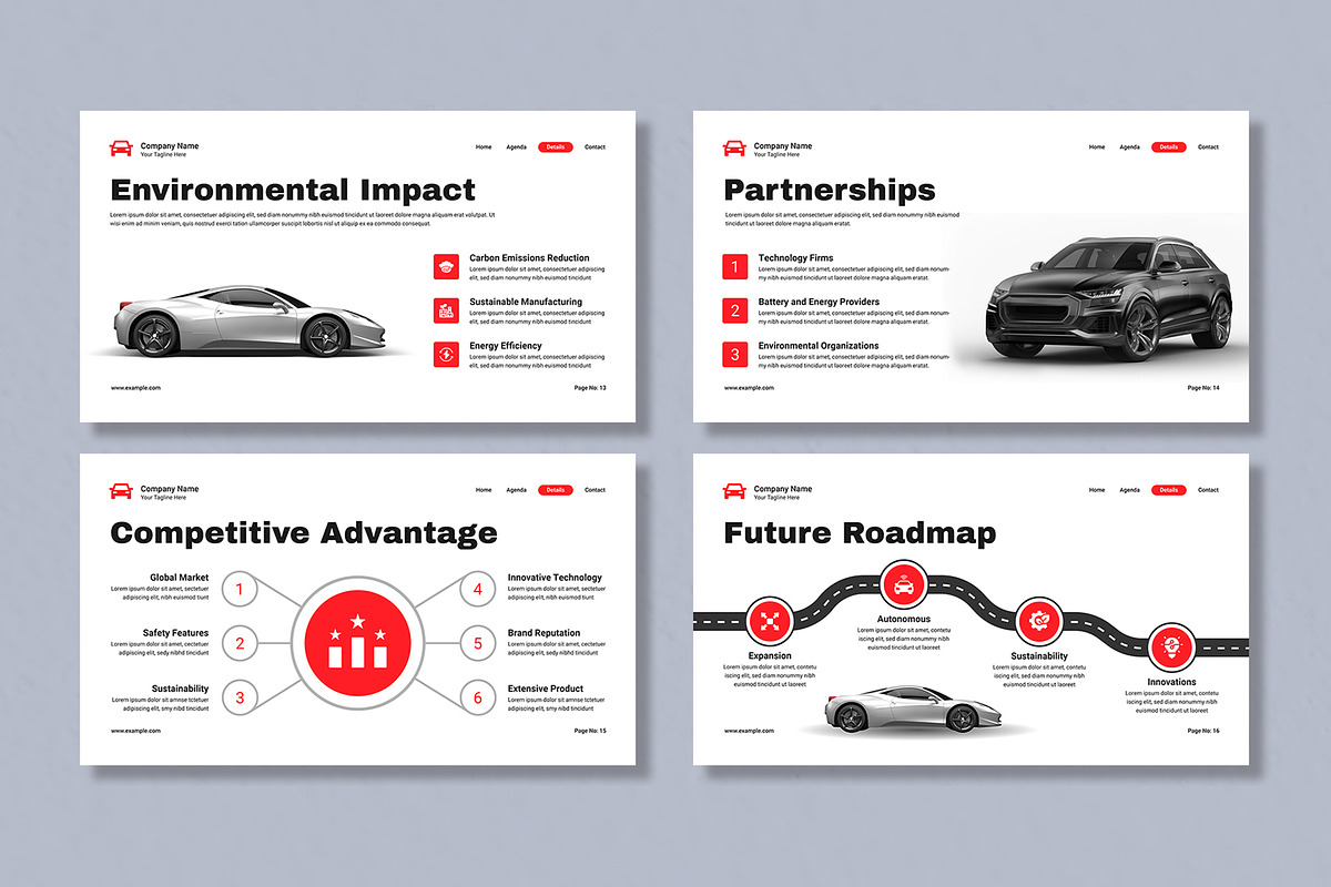 Automobile Presentation Template, a Presentation Template by Mighty-Slide (Photo 5 of 6)