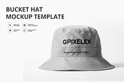 Bucket Hat Mockup Template, a Hat Mockup by GraphicsPixel (Thumbnail 1 of 3)