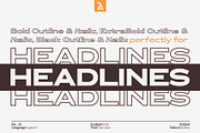 Exalted Wide, a Sans Serif Font by Zafara Studios (Thumbnail 6 of 12)