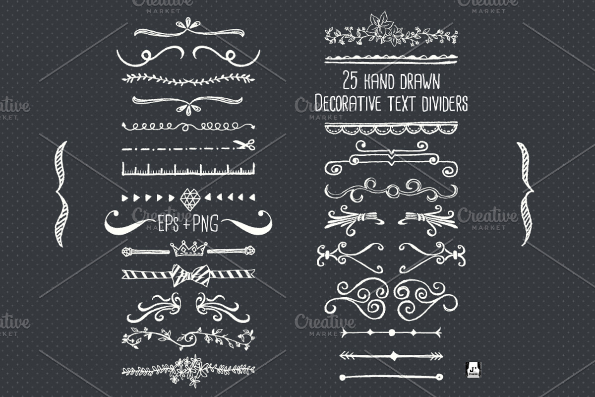Chalkboard Text Divider Clip Art
