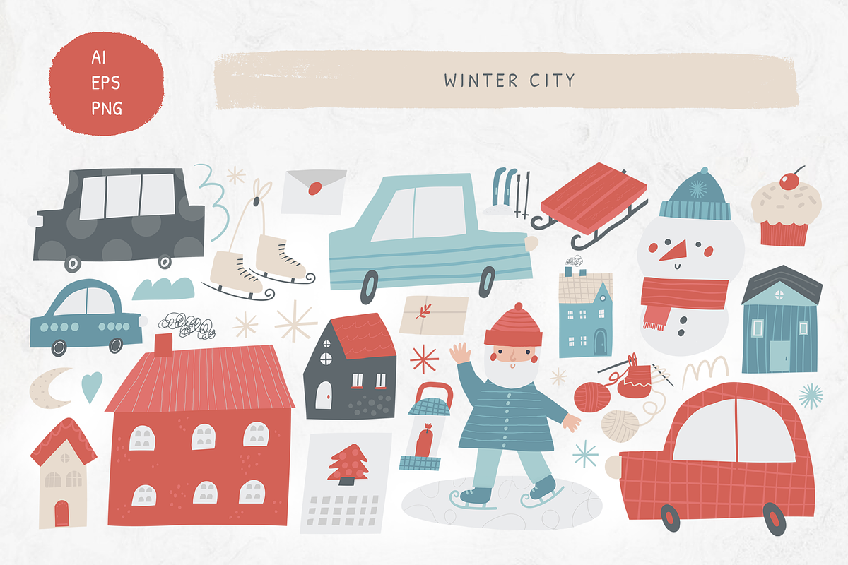 Winter Christmas Clipart, an Object Graphic by Veresk (Photo 6 of 18)