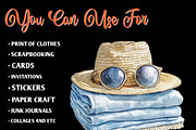 Blue Summer 1920 Clipart, an Illustration by CreationArt (Thumbnail 3 of 9)