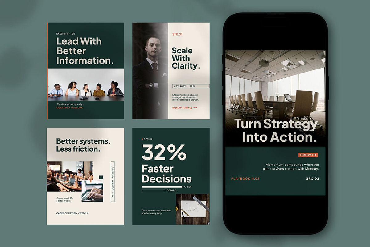 Business Advisory Social Media, a Social Media Template by Pitchlook.Studio (Photo 3 of 3)