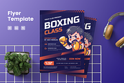 Kick Boxing Class Flyer, a Flyer Template by Annora Studio (Thumbnail 1 of 5)