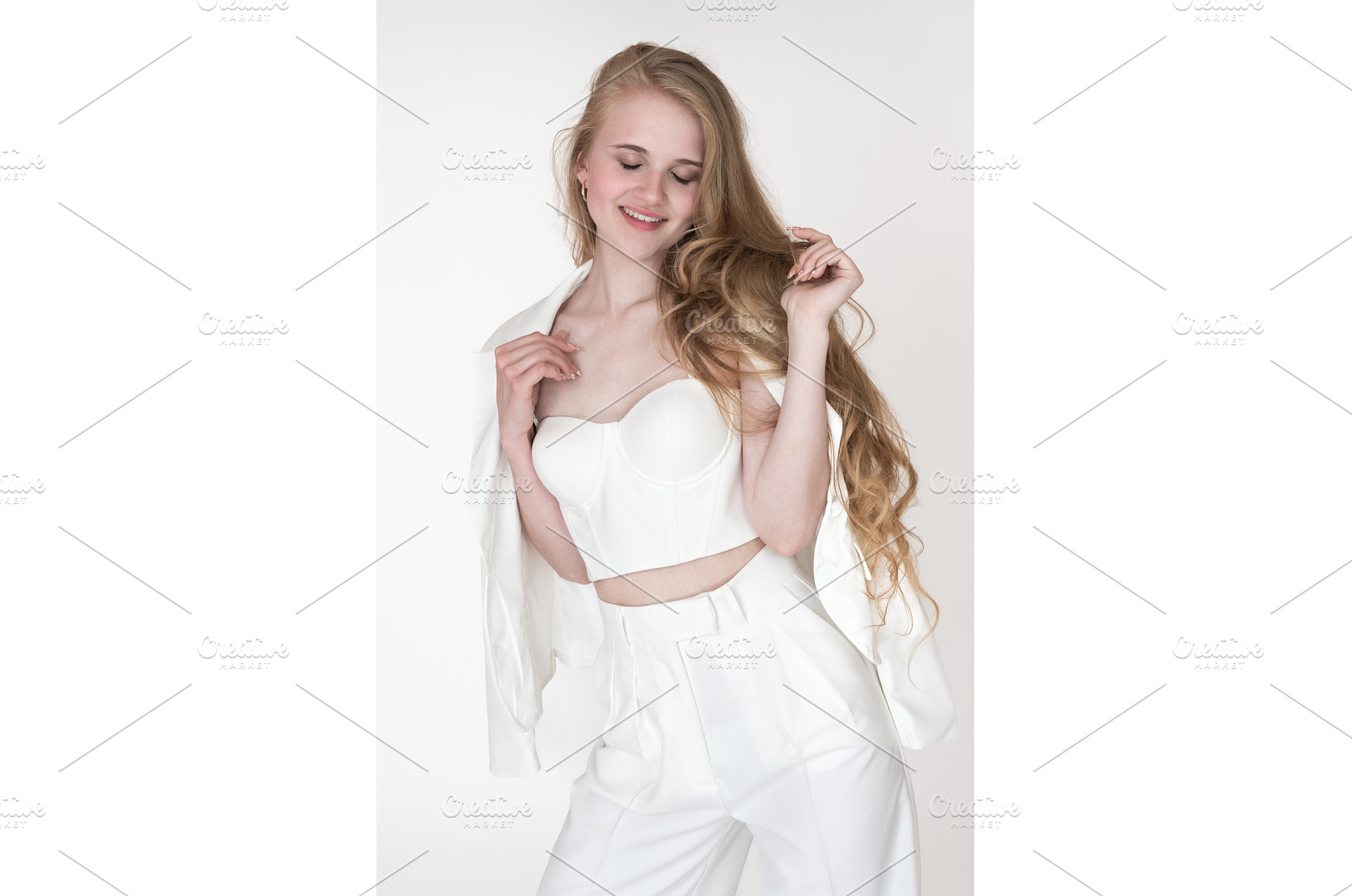 Portrait of smiling woman with, a Person Photo by Alexander-Piragis